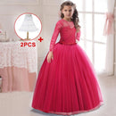 Retail Kids Party Evening Gowns Lace Ball Gown Flower Girl Dresses For Weddings First Communion Dresses For Girls