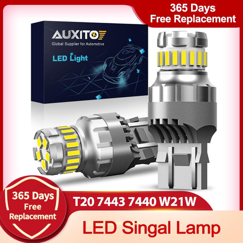 2pcs T20 W21 / 5W 7443 7440 LED Canbus Licht für Lada Kalina Granta Vesta DRL LED-Birnen 12V 6500K Weiß Super Bright 3030 4014 SMD