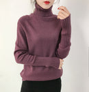 SURMIITRO Kaschmir Strickpullover Frauen 2021 Herbst Winter Korean Rollkragen Langarm Pullover Weibliche Pullover Grün Strickwaren