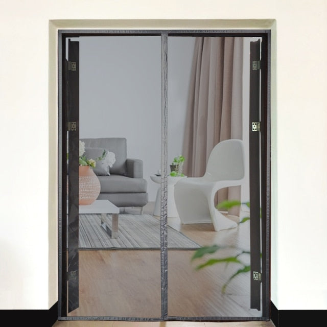 2021 nueva cortina magnética para puerta, mosquitera, mosquitera, cierre automático, tamaño personalizado, fácil instalación