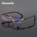 seefly Lesebrille Männer Anti Blue Rays Presbyopie Brille Frauen Vintage Randlose Brille Dioptrie +1.0 1.5 2.0 2.5 3.0 3.5 4.0