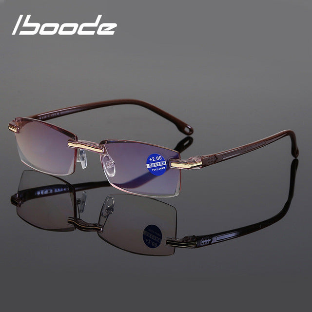 Gafas de lectura seefly para hombre, gafas para presbicia con rayos azules, gafas para mujer, gafas Vintage sin montura, dioptrías + 1,0 1,5 2,0 2,5 3,0 3,5 4,0