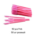 Disposable Eyelash Brush 25/50 Pcs Crystal Eye Brush Diamond Handle Mini Mascara Wands Brush Eyelash Extension Makeup Brush Set