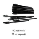 Disposable Eyelash Brush 25/50 Pcs Crystal Eye Brush Diamond Handle Mini Mascara Wands Brush Eyelash Extension Makeup Brush Set