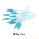 Disposable Eyelash Brush 25/50 Pcs Crystal Eye Brush Diamond Handle Mini Mascara Wands Brush Eyelash Extension Makeup Brush Set