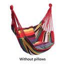 No Pillow Hammock Camping Outdoor Furniture Hanging Rope Hammock Chair Swing Garden Hanging Hammock Swing Chair Lazy Canvas Bed