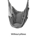 No Pillow Hammock Camping Outdoor Furniture Hanging Rope Hammock Chair Swing Garden Hanging Hammock Swing Chair Lazy Canvas Bed