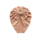Baby Headband Hat Bowknot Print Cotton Stretchy Turban Headband Infant Head Wrap Beanie Hat Girls Headwear Baby Hair Accessories