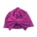 Baby Headband Hat Bowknot Print Cotton Stretchy Turban Headband Infant Head Wrap Beanie Hat Girls Headwear Baby Hair Accessories