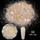 Holographics Powder Nail Glitter Laser Silver Pink Glitter Chrome Nail Powder Shimmer Gel Polish Flakes for Pigment Dust