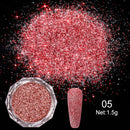Holographics Powder Nail Glitter Laser Silver Pink Glitter Chrome Nail Powder Shimmer Gel Polish Flakes for Pigment Dust