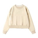 Aachoae Women Couple Hoodies Sweatshirt Fleece 100% Cotton Tracksuit Sports Sweatshirt 2020 Winter Japanese Casual Loose Jumper