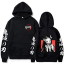 Demon Slayer Anime Sudadera con capucha Jerseys Tops Manga larga Casual Moda Tela