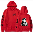 Demon Slayer Anime Sudadera con capucha Jerseys Tops Manga larga Casual Moda Tela