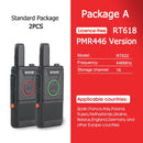 RETEVIS RT618 Mini Walkie Talkie Dual PTT Walkie-Talkie PMR 446 Portable Two-way Radio Walkie-talkies 2 pcs Hotel Restaurant FRS