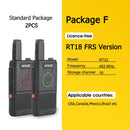 RETEVIS RT618 Mini Walkie Talkie Dual PTT Walkie-Talkie PMR 446 Portable Two-way Radio Walkie-talkies 2 pcs Hotel Restaurant FRS