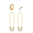 2020 nueva moda perla Ear Cuff Bohemia apilable en forma de C CZ diamantes de imitación pequeños pendientes de Clip para mujer joyería de boda