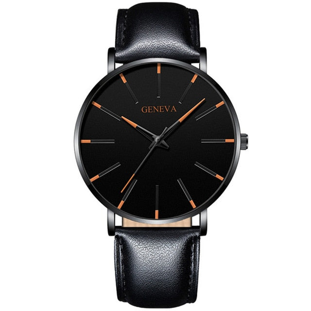 2021 relojes minimalistas ultrafinos de moda para hombres, reloj de cuarzo con correa de malla de acero inoxidable de negocios para hombres simples, reloj masculino