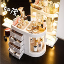 Fashion Big Capacity Cosmetic Storage Box Waterproof Dustproof Bathroom Desktop Beauty Makeup Organizer Skin Care Storage Drawer