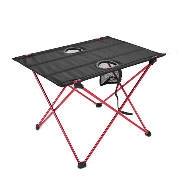 All Aluminum Alloy Folding Tables and Chairs Outdoor Picnic Table Set Ultra-light Casual Barbecue Camping Table Portable
