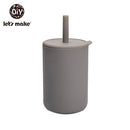 Vamos a hacer tazas de alimentación de bebé tazas de aprendizaje de bebé de dibujos animados lindo grado alimenticio para niños pequeños y niños con taza de silicona