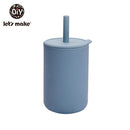 Vamos a hacer tazas de alimentación de bebé tazas de aprendizaje de bebé de dibujos animados lindo grado alimenticio para niños pequeños y niños con taza de silicona