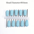 10pcs Silicone Nail Drill Bit Rubber Manicure Drills Electric Rotary Mills Cutter Cuticle Polishing Tools Nail Salon Accessories