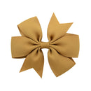 1 pcs Colors Solid Grosgrain Ribbon Bows Clips Hairpin Girl&