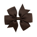 1 pcs Colors Solid Grosgrain Ribbon Bows Clips Hairpin Girl&