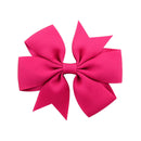1 pcs Colors Solid Grosgrain Ribbon Bows Clips Hairpin Girl&