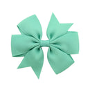 1 pcs Colors Solid Grosgrain Ribbon Bows Clips Hairpin Girl&