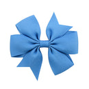 1 pcs Colors Solid Grosgrain Ribbon Bows Clips Hairpin Girl&