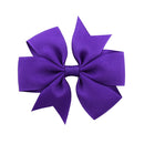 1 pcs Colors Solid Grosgrain Ribbon Bows Clips Hairpin Girl&