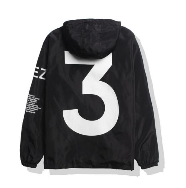 2021 Spring Kanye West Y3 Men’s Windbreaker Jacket Outdoor Hooded Bomber Jacket Men Harajuku Hip Hop Streetwear Coats Outwear