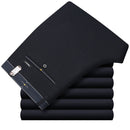 ICPANS Stretch Formal DressTrousers For Men Summer Straight Classic Men's Total Freedom Relaxed Classic Fit Flat Front Pant