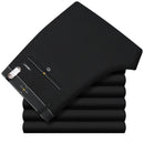 ICPANS Stretch Formal DressTrousers For Men Summer Straight Classic Men's Total Freedom Relaxed Classic Fit Flat Front Pant