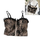 Camis para mujer camisola nueva Sexy mujer Crop Tops encaje espalda descubierta camiseta sin mangas mujer lindo chaleco elegante francés Chic ropa