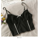 Camis para mujer camisola nueva Sexy mujer Crop Tops encaje espalda descubierta camiseta sin mangas mujer lindo chaleco elegante francés Chic ropa