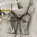 Camis para mujer camisola nueva Sexy mujer Crop Tops encaje espalda descubierta camiseta sin mangas mujer lindo chaleco elegante francés Chic ropa