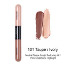 Double Head Liquid Concealer Cream 2 Colors Brighten Face Contour Repair Stick Lasting Highlighter Pencil Makeup Cosmetics TSLM2