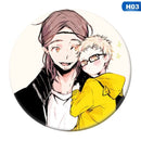 anime alto kyuu!! Pin esmaltado de voleibol para niño porque Tsukishima Firefly Sun Xiang XCosplay Bedge, bolsos de dibujos animados, insignia, broche de botón