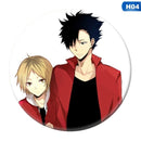 anime alto kyuu!! Pin esmaltado de voleibol para niño porque Tsukishima Firefly Sun Xiang XCosplay Bedge, bolsos de dibujos animados, insignia, broche de botón