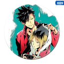 anime alto kyuu!! Pin esmaltado de voleibol para niño porque Tsukishima Firefly Sun Xiang XCosplay Bedge, bolsos de dibujos animados, insignia, broche de botón