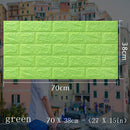 Pegatinas de pared 3D de 70x38cm, decoración de habitación de ladrillo de espuma autoadhesiva, papel tapiz 3D DIY, decoración de pared, pegatina de pared de salón para habitación de niños