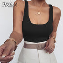 FSDA O Neck Women Sleeveless Bodysuit Black 2020 Summer Sexy Body Tops Backless Casual Off Shoulder Party Basic Ladies Bodysuits