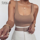 FSDA O Neck Women Sleeveless Bodysuit Black 2020 Summer Sexy Body Tops Backless Casual Off Shoulder Party Basic Ladies Bodysuits