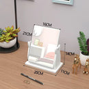 Kids Dressing Table Dresser Drawers with Lovely Cats Mirror Rotate Makeup Organizer Nail Polish Brush Jewelry Storage Box