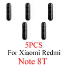 5Pcs for Xiaomi Redmi Note 9 Pro 9S 10 Pro 9 9T 5G 9c NFC 8t 9a 8 Camera Lens Protector Tempered Glass Back Screen Redme 8a Glas