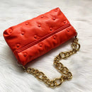 Bolsos de hombro para mujer 2020, bolsos de hombro con cadena de Metal grueso de calidad vaquera, bolsos de mano para mujer, bolso para axila para mujer