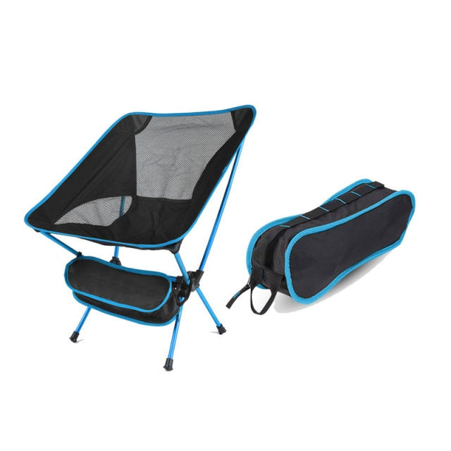 Outdoor Camping Chair Portable Beach Hiking Picnic Seat Fishing Tools Chair Travel Outdoor Folding Chair Ultralight High Quality